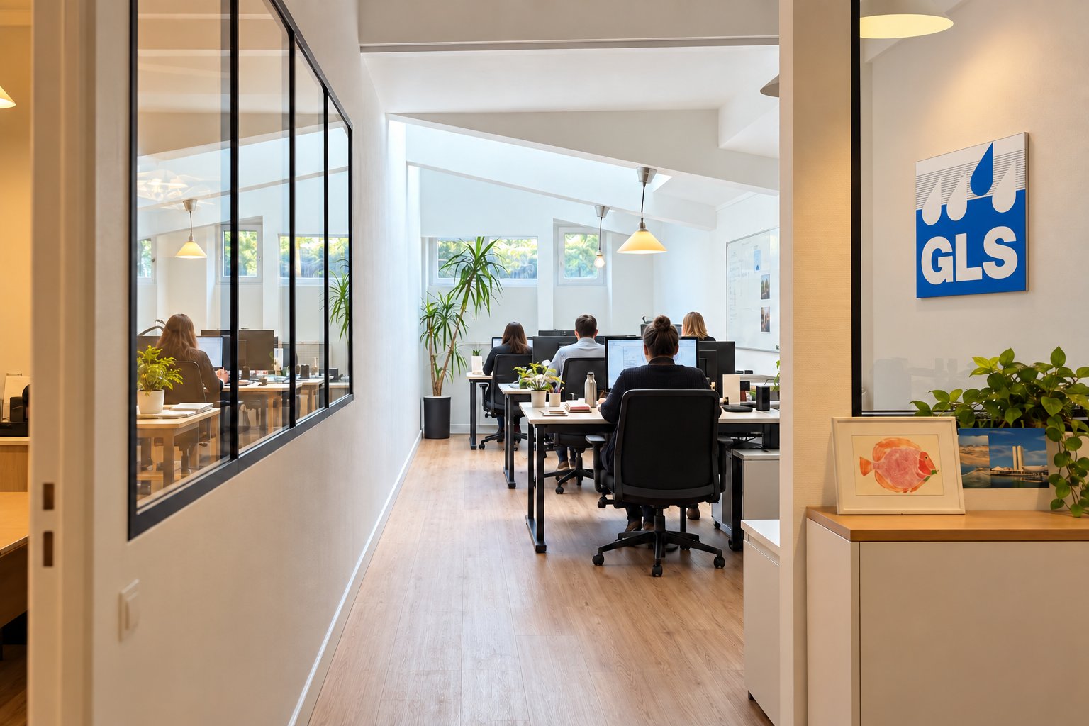 Les équipes GLS au bureau
